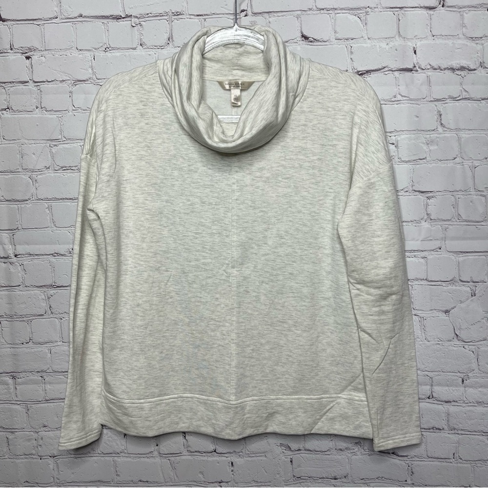 Banana Republic Cloud Terry Long Sleeve Cowl Neck Sweater size XS - Picture 1 of 8